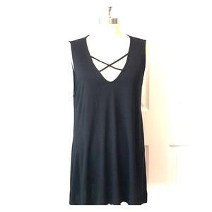 Old Navy Black Crisscross Tank Size XL